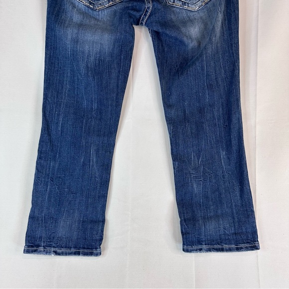 MISS ME Women’s Size 29 Denim Jean Crop Style Fit Stretch Denim Embroidered - Picture 10 of 16